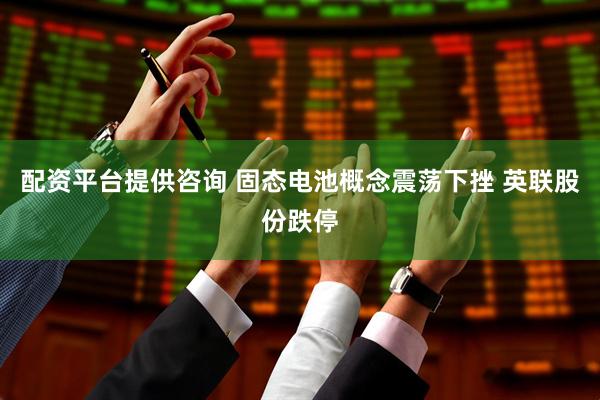 配资平台提供咨询 固态电池概念震荡下挫 英联股份跌停