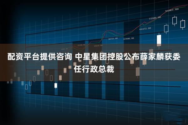 配资平台提供咨询 中星集团控股公布薛家麟获委任行政总裁